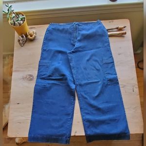 Eileen Fisher wide-legged blue jean pants